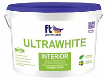 Краска акриловая FT Professional ULTRAWHITE INTERIOR Вase A глубокий мат белый 10л