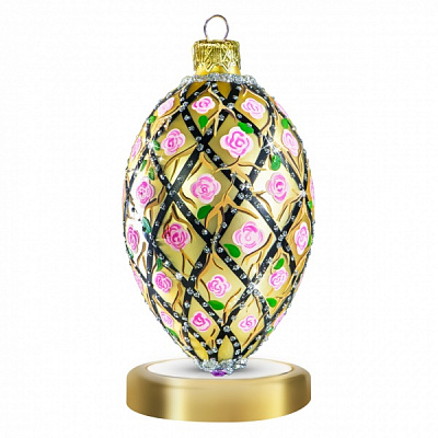 Елочная игрушка Роза Трелли 11 см золото FRT003