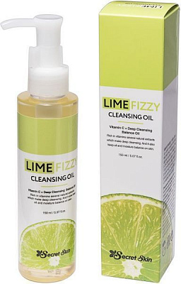 Масло гидрофильное Secret Skin с экстрактом лайма и витамином С Lime Fizzy Cleansing Oil 120 мл