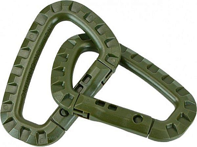 Карабин Mil-Tec тактический пластиковый ABS Olive 15921001