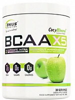 Амінокислотна суміш Genius Nutrition BCAA-X5 зелене яблуко 360 г 