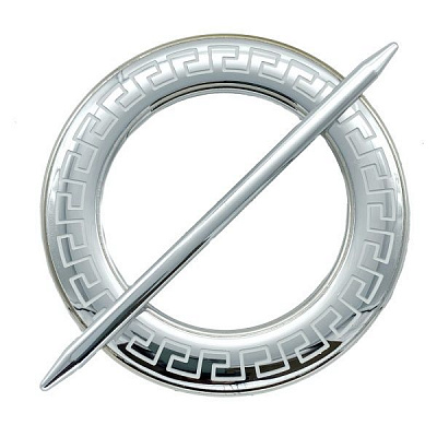 Декор Круг Афины d150 мм серебро глянец С003-2 MISLT