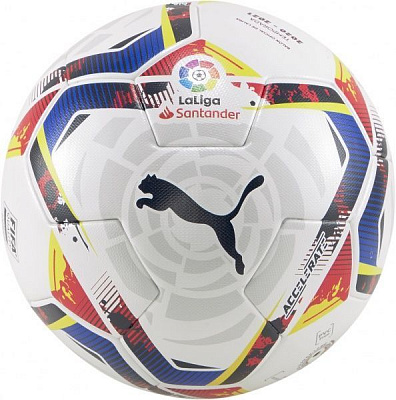 Футбольний м'яч Puma LaLiga 20-21 White Multicolor р. 5 08350501