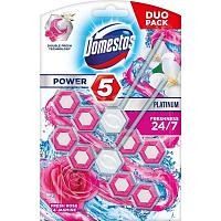 Туалетный блок Domestos Power 5 Роза и жасмин 