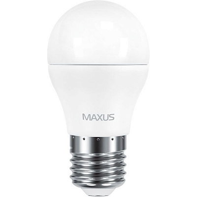Лампа LED Maxus G45 F 6 Вт E27 3000 K теплый свет