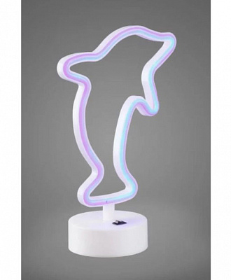 Настольная лампа Luna Neo Дельфин 1x1,7 Вт без цоколя синий