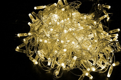 Гірлянда IEK Нитка 3000 К вбудований світлодіод (LED) 100 ламп 10 м