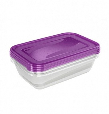 Набор емкостей для СВЧ прямоугольный 