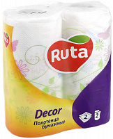 Бумажные полотенца Ruta Декор двухслойная 2 шт.