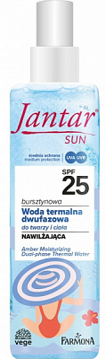 Термальная вода Farmona Jantar Sun SPF 25 двухфазная 200 мл