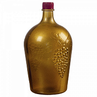 Бутылка с крышкой Ровоам 4,5 л бронза GlassGo