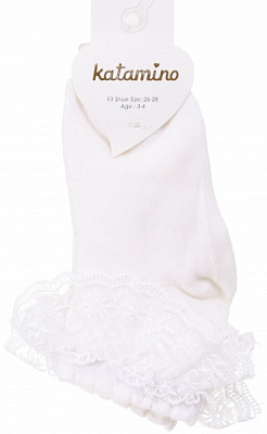 Носки для девочек KATAMINO K22032 р.3-4 молочный 