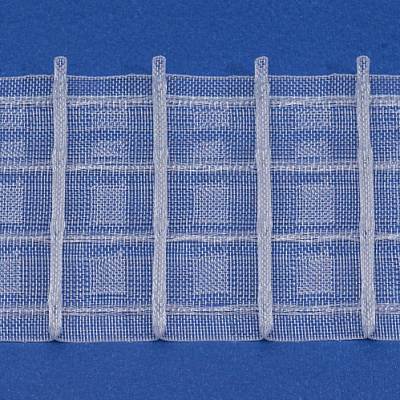 Тасьма Bocelli 41252/76 прозора рівномірна 1:2 4 ряди петель