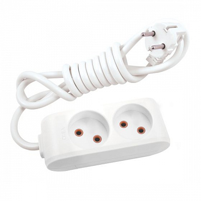 Удлинитель Viko Multi-Let без заземления 2 гн. белый 2 м 90112202 