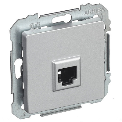 Розетка компьютерная Siemens Line IP20 алюминий 5TG20782AM01