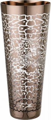 Ваза стеклянная золотая Tiger 13,2х30 см Combi