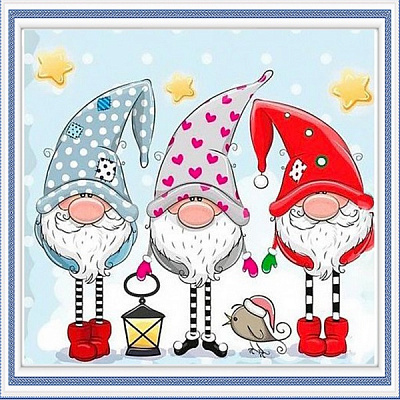Картина стразами Гномы 30x40 см 954129 Santi 