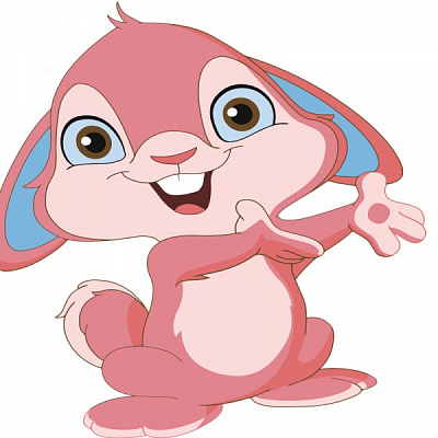 Раскраска по номерам Strateg Зайчонок в шляпе 30х30 см ES056