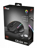 Мышь Trust GXT 165 Celox RGB gaming mouse black 