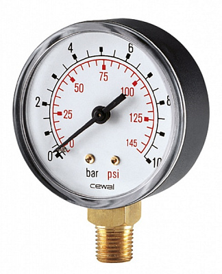 Манометр вертикальний Cewal O50 1/4