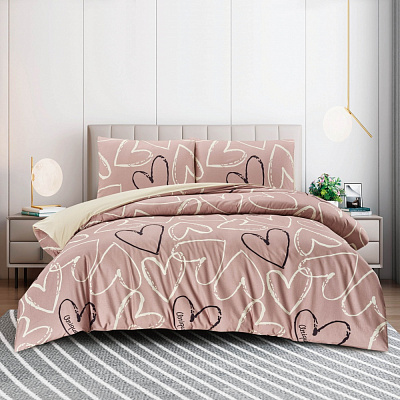 Комплект постельного белья Amour 2 розовый La Nuit