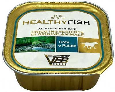 Корм Healthy Fish паштет монопротеин форель и картофель 150 г