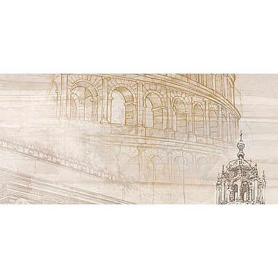 Декор Golden Tile Savoy Coliseum №2 401321 300x600 мм бежевий