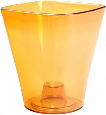 Кашпо Оранжерея для кактусів та сукулентів «Квадрат» квадратний 0,4л бронзовий