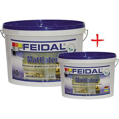 Комплект Feidal Mattlatex UA 10 л + 2.5 л