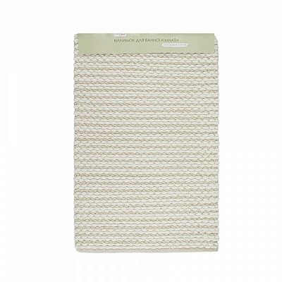 Коврик для ванной комнаты Homeline New Wave 60x90 см кремовый