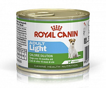 Корм Royal Canin для собак ADULT LIGHT банка 195 г