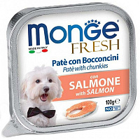 Корм вологий для собак для усіх порід Monge (70013086) з лососем 100 г