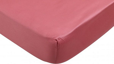Простынь на резинке Solid 160x200 см медный Luna 