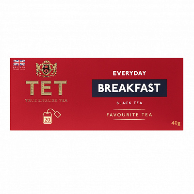 Чай чорний ТЕТ Everyday Breakfast байховий дрібний 20 шт. 40 г