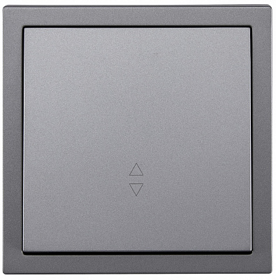 Механизм выключателя проходной одноклавишный HausMark Juna серый 7041-3588-105QC