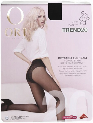 Колготки жіночі ORI Trend 20 Den Nero р. 4 чорний 1 пар