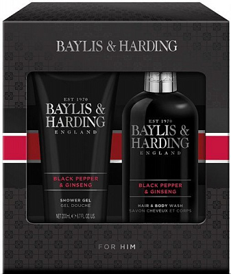 Набір подарунковий для чоловіків Baylis&Harding Signature Men’s Black Pepper&Ginseng BH20BP2PC