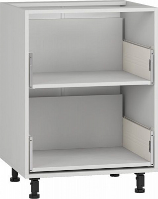 Тумба нижняя с метабоксом 600x820x522 мм серый 