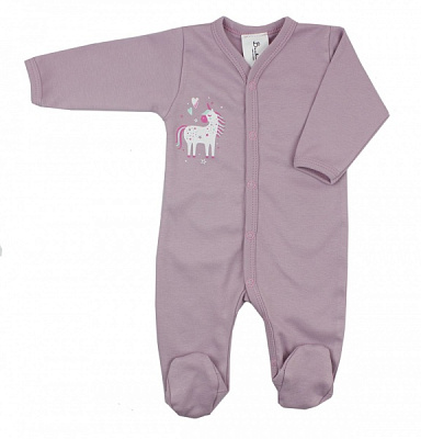 Комбінезон для дівчинки Luna Kids Єдиноріг р.74 бузковий