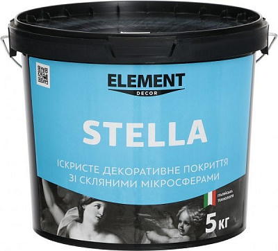 Декоративное покрытие моделирующая Element Decor Stella 5 кг полупрозрачный