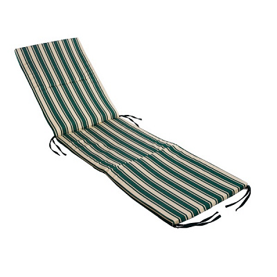 Матрас на шезлонг SUN акрил бежево-зелёная полоса