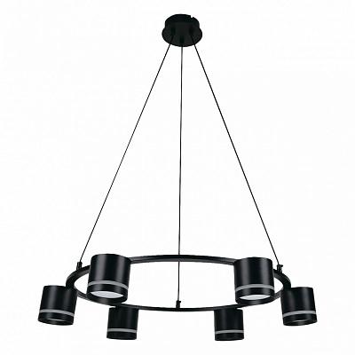 Люстра подвесная Hopfen STARK CL-1-133 R PD BK 6xGX53 черный