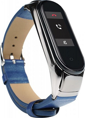 Змінний ремінець Xiaomi Smart Band для Mi Band 3/4 MShell PU blue 523250
