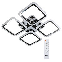 Светильник светодиодный Accento lighting RGB Elbe AP S 4 с пультом ДУ 90 Вт хром 2800-6000-RGB К 