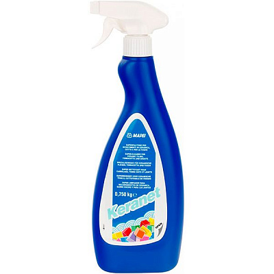 Засіб для видалення цементних нальотів Mapei Keranet кислотомісткий з розпилювачем 0,75 л