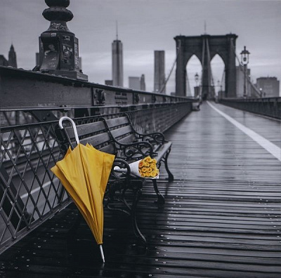 Репродукция Современное искусство AF New York 297C04 80x80 см 