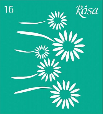 Трафарет многоразовый самоклеящий №16 3625116 90х100 мм Rosa Talent