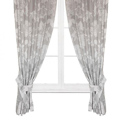 Комплект штор Версаль срібло 134х170 2 шт. La Nuit