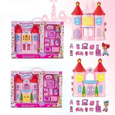 Домик для кукол с куклой в ассортименте 666-731X