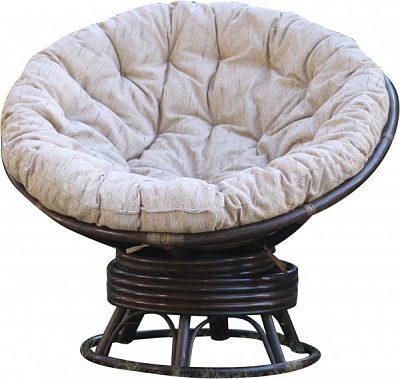 Крісло Indigo Папасан бежевийкоричневий